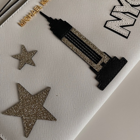 Michael Kors Gold and White Clutch - Picture 2 of 5